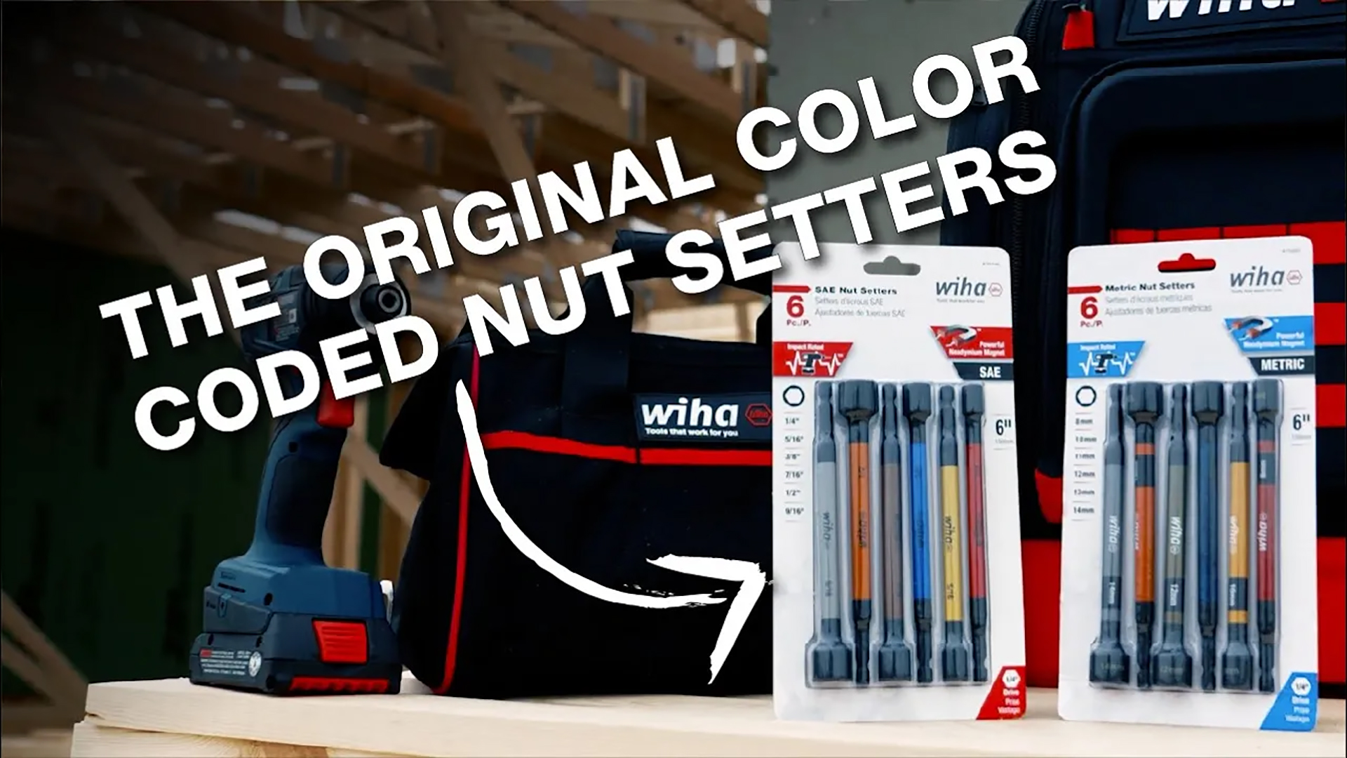 Amazon.com: Wiha 70486 Magnetic Nut Setter Set, 6 Piece SAE, Color